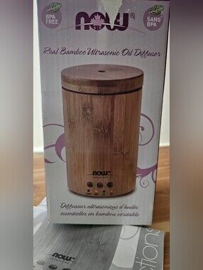 Bamboo Ultrasonic Oil Diffuser. **FREE ESSENTIAL OILS WITH PURCHASE**